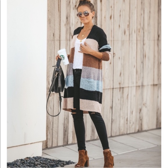 Emma Colorblock Cardigan - Picture 4 of 8